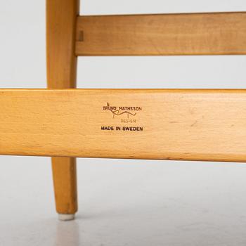 Bruno Mathsson, a matched pair of 'Eva' easy chairs, Firma Karl Mathsson, Värnamo, 1961.