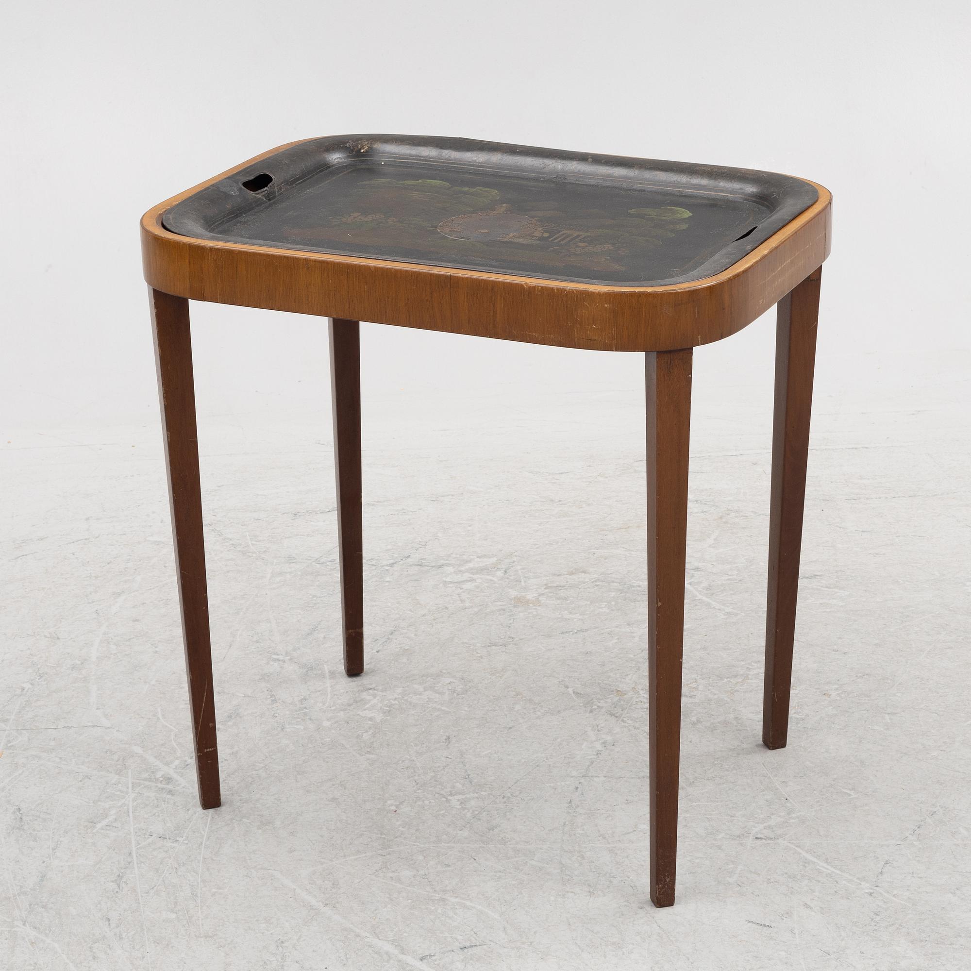 Tray table, early 20th century.