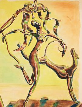 CO Hultén, watercolour and executed 1938.