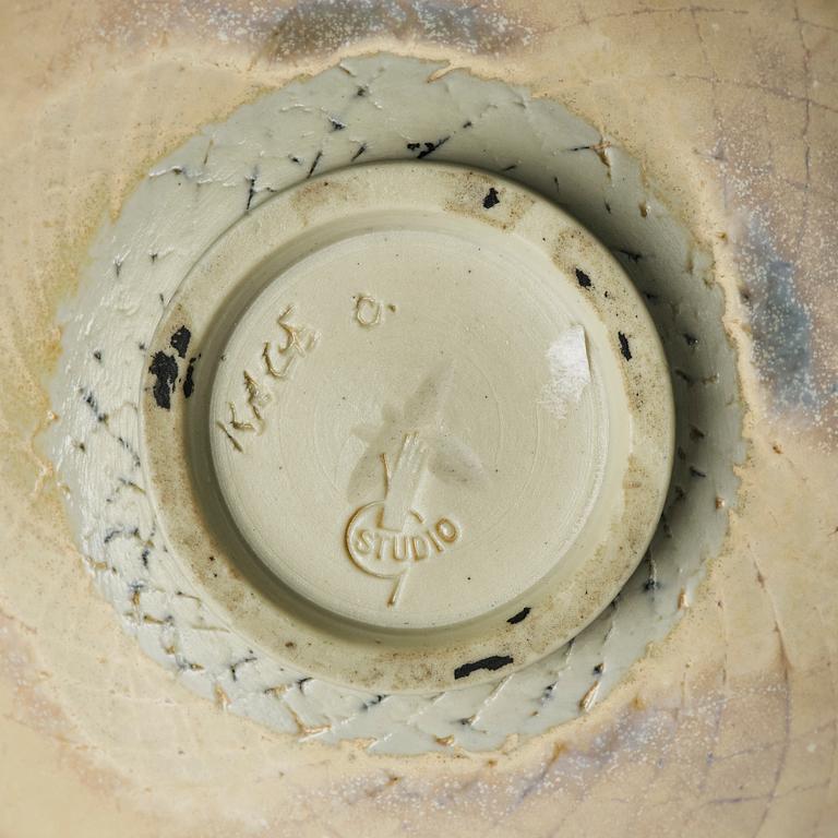 Wilhelm Kåge, two stoneware bowls, Gustavsberg Studio 1945.