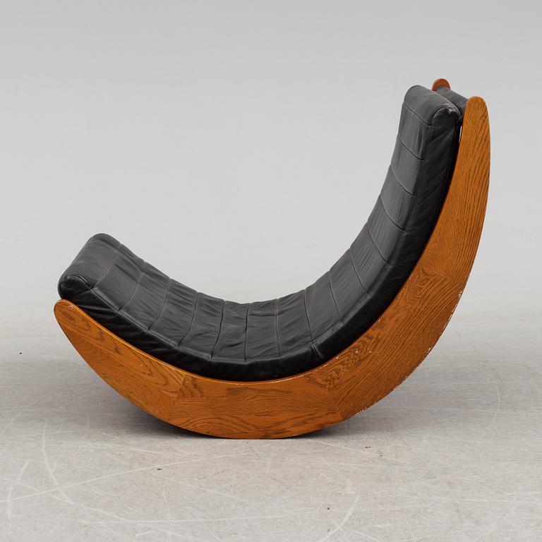 A 'Relaxer' rocking chair by Verner Panton, 2007.