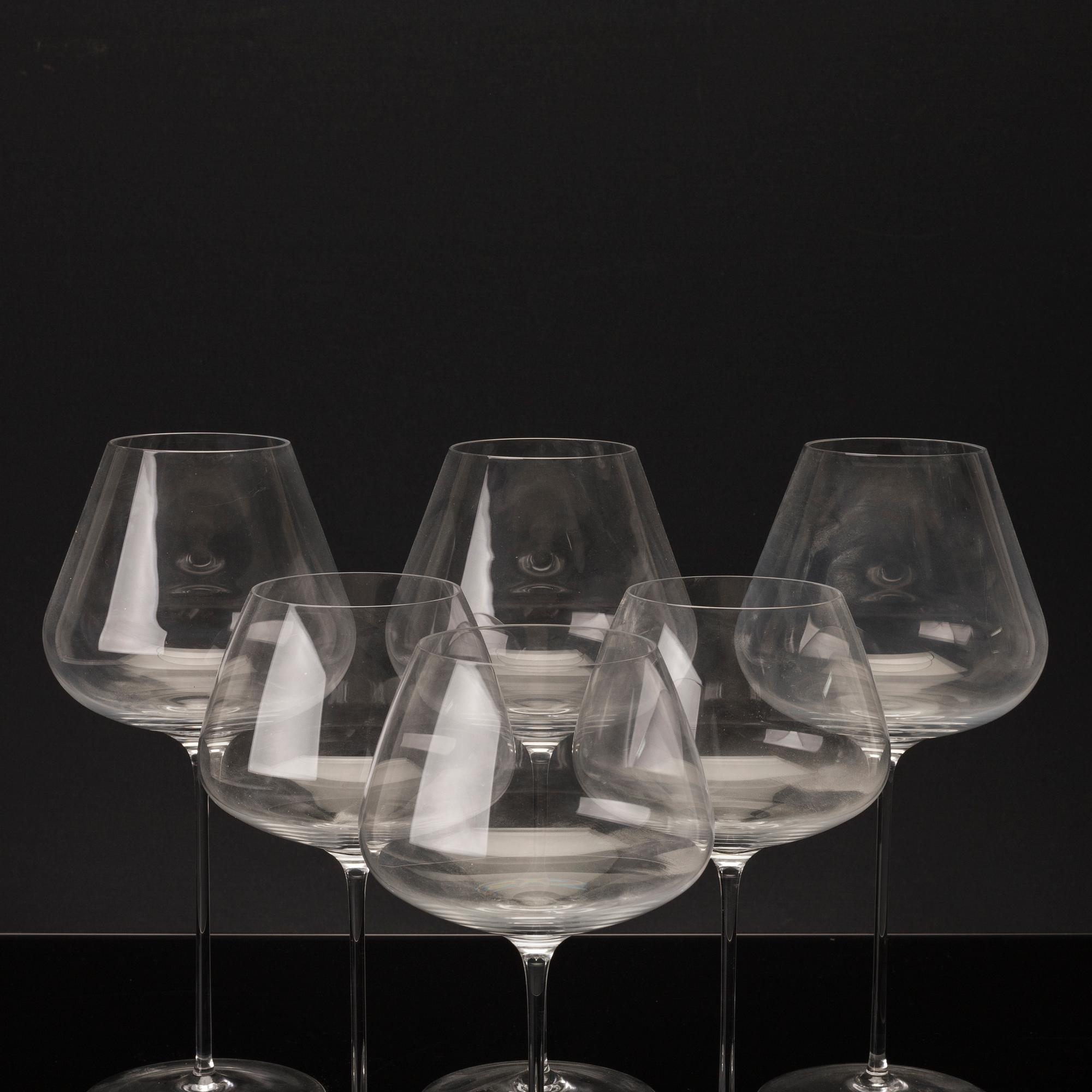 GLASS TABLEWARE, 22 pieces, "Rogaska Crystal", Slovenia.