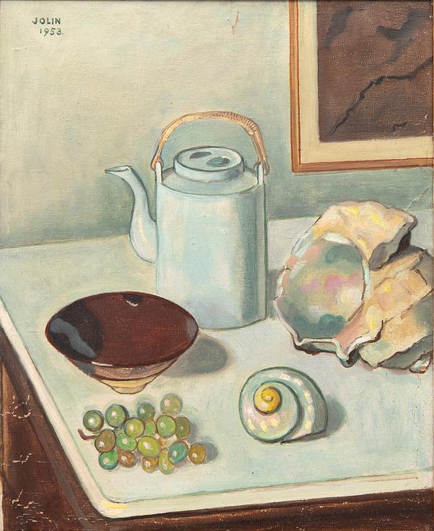 Einar Jolin, still life with teapot, 1953.