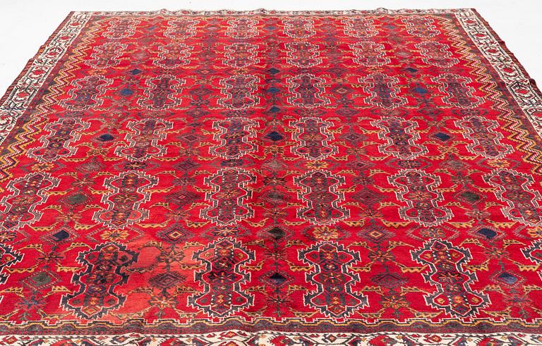 An Afshar carpet, c. 370 x 280 cm.