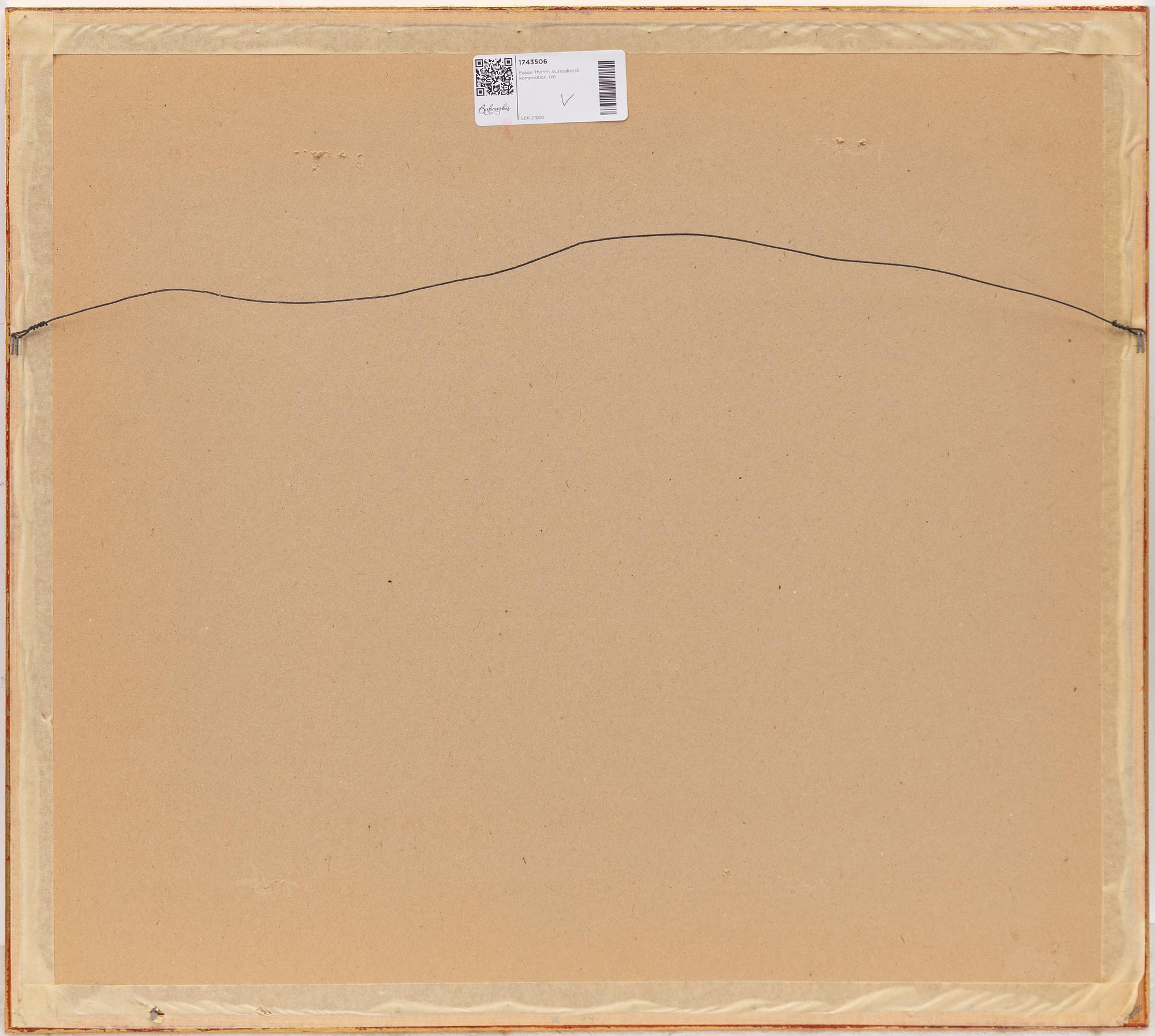 Esaias Thorén, Surrealist composition.