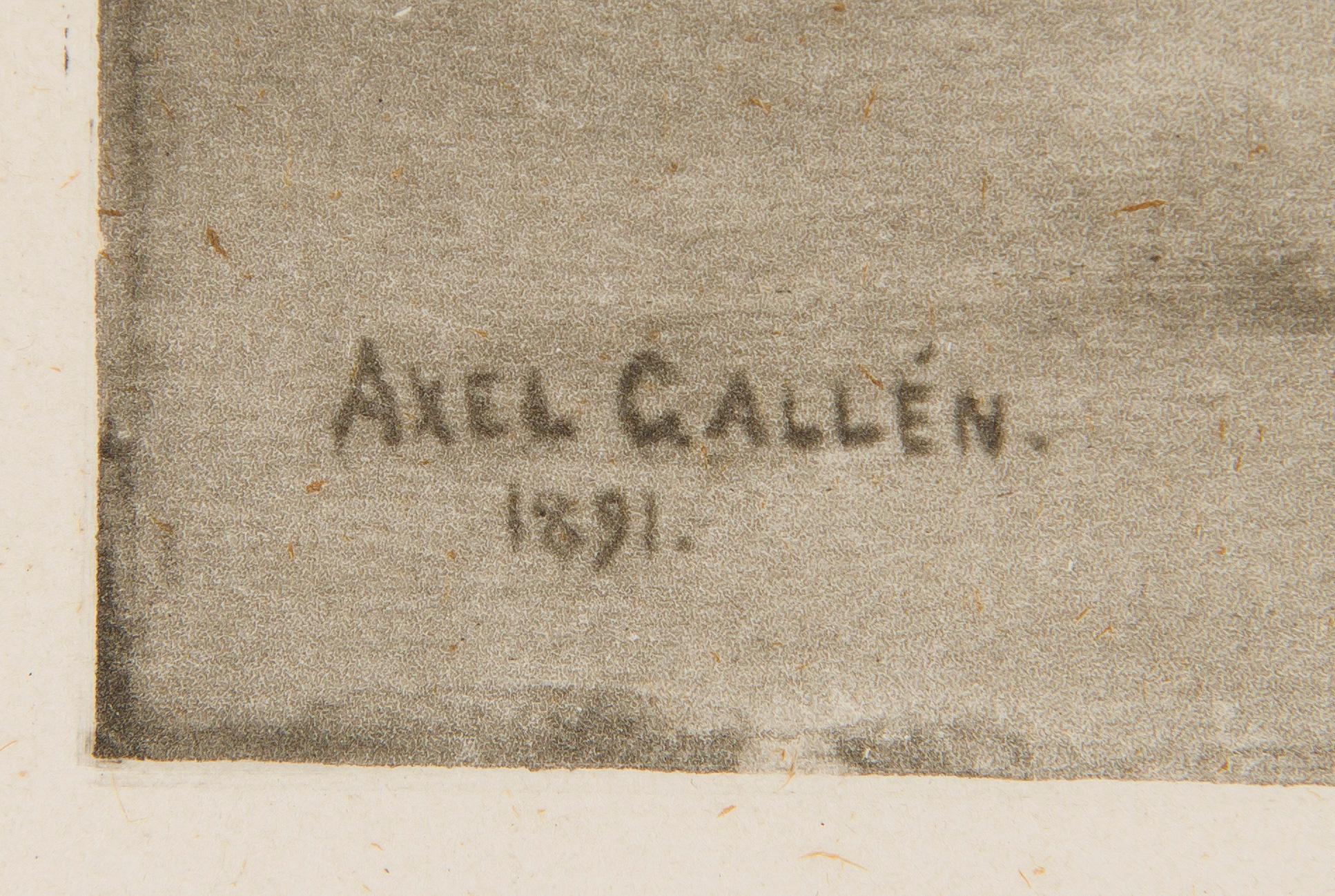 Akseli Gallen-Kallela, Rowing to the Shore.