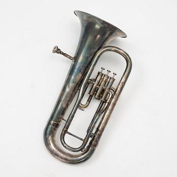 A Baritone, marked Cambridge The British Band Instrument Co Ltd.