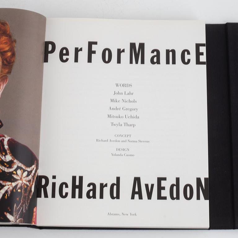 Richard Avedon, photo books, three volumes.