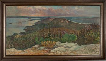 VÄINÖ HÄMÄLÄINEN, gouache samt färgpenna på pannå, sign. och dat. 1929.