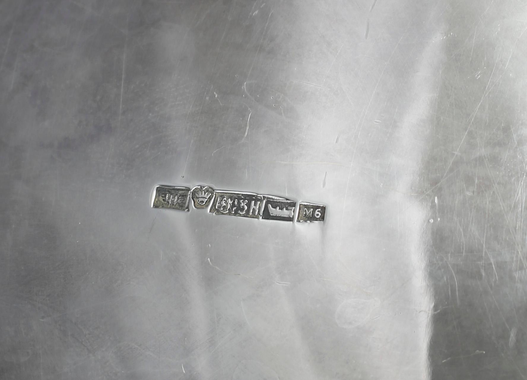 SERVIS, 3 delar, 813 silver, Hopeatakomo, Helsingfors, Finland, 1941. Total vikt ca 1016g.