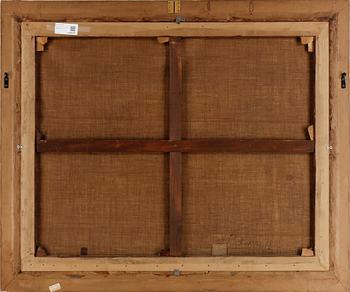 GEORGE BLACKIE STICKS, olja på duk, signerad och daterad  1895.