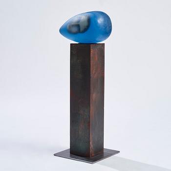 Bertil Vallien, skulptur "Resting head", Kosta Boda.