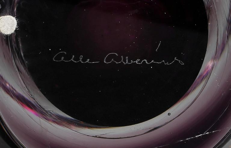 VAS, glas, Olle Alberius, Orrefors, Ariel, 1989.