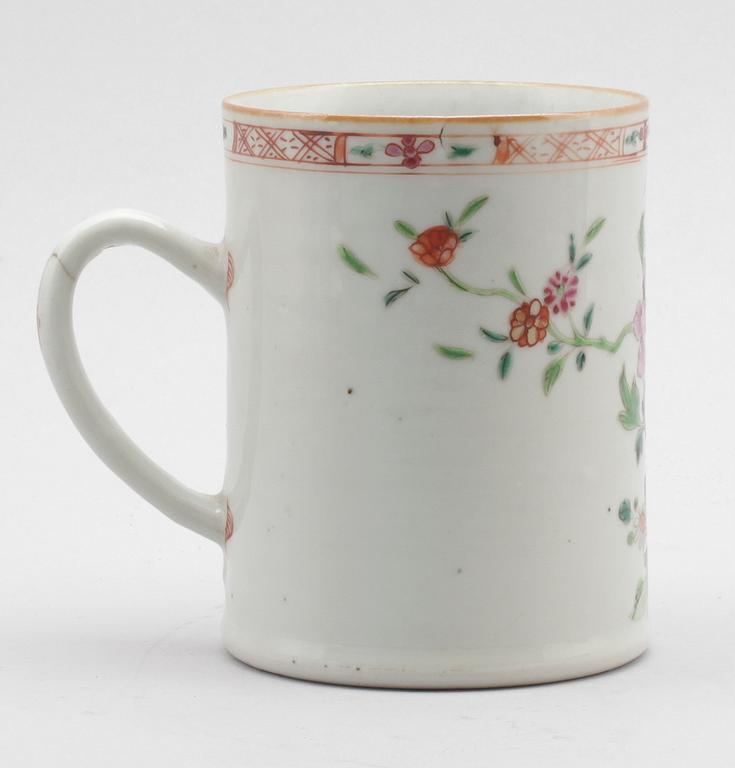 MUGG, porslin, Kina, Qianlong 1736-1795.