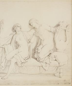 Unknown artist, perhaps Danish , 19th Century,pencil omn paper.