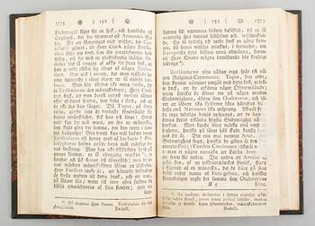 BOK, Sammandrag af Capitain Jacob Cooks Andra Resa, tryckt i Upsala hos Johan Edman 1783.