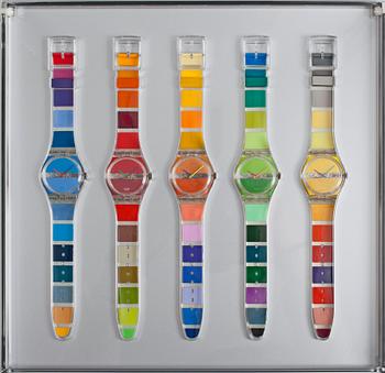 Swatch - Stephen Dean Set. Plastic. Quartz. 34mm. Limited Limited edition 120/1000. Spring / summer 2001.