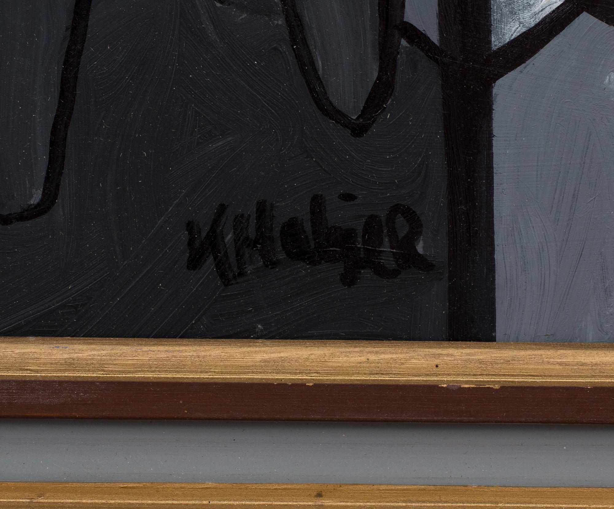 KJELL HOBJER, olja på pannå, signerad.