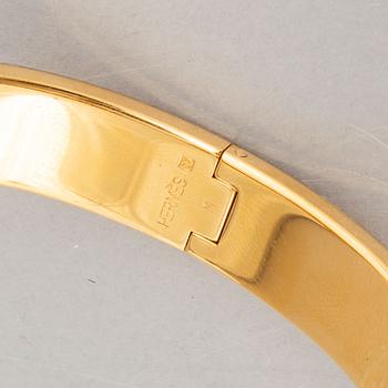 Hermès, armband "Clic H", Marron glacé.
