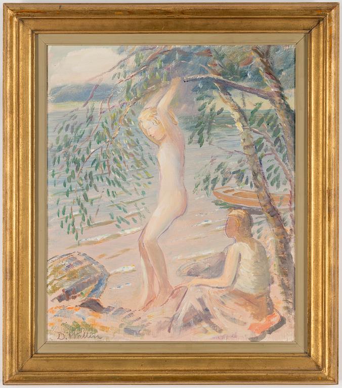 DAVID WALLIN, oil on panel, signed.