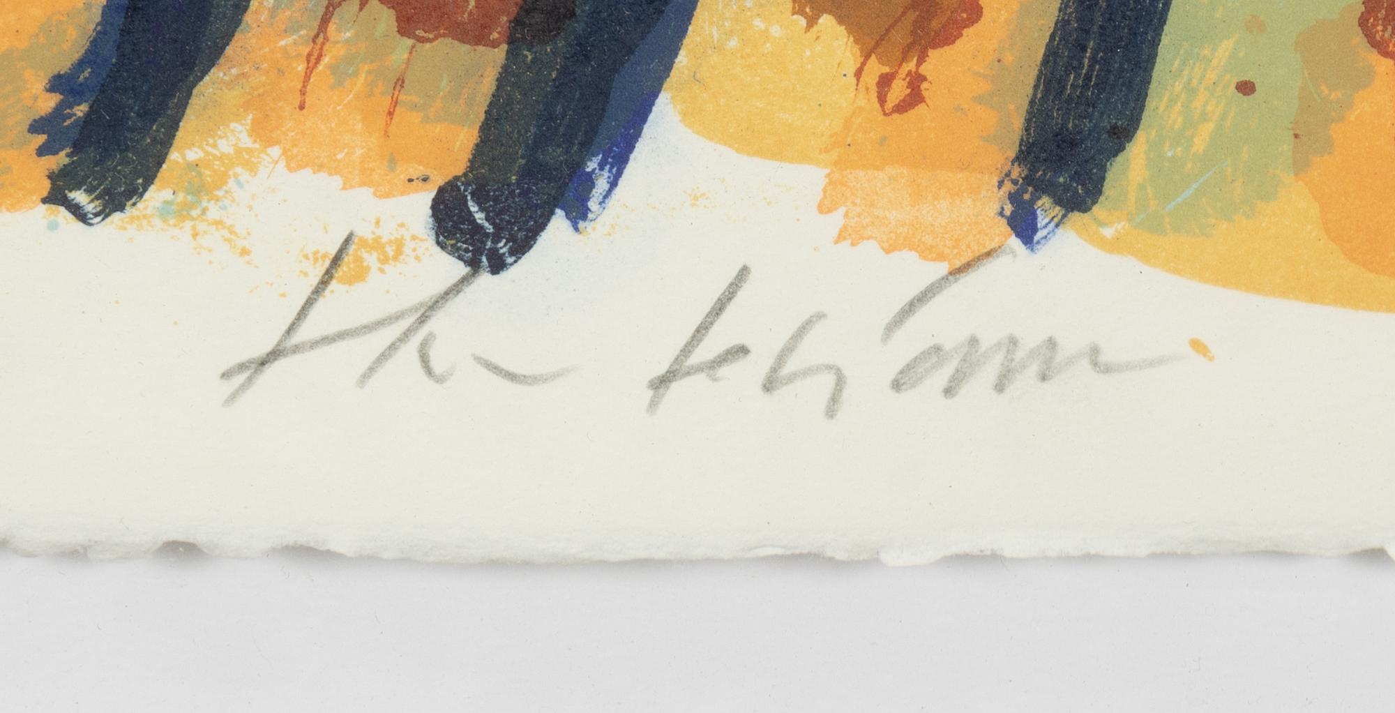 Theo Tobiasse, lithograph in colours, signed 149/180.