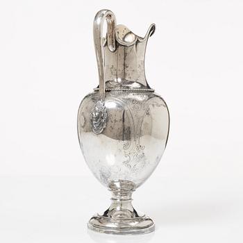 A silver claret jug, David Andersen, Norway, early 20th Century.