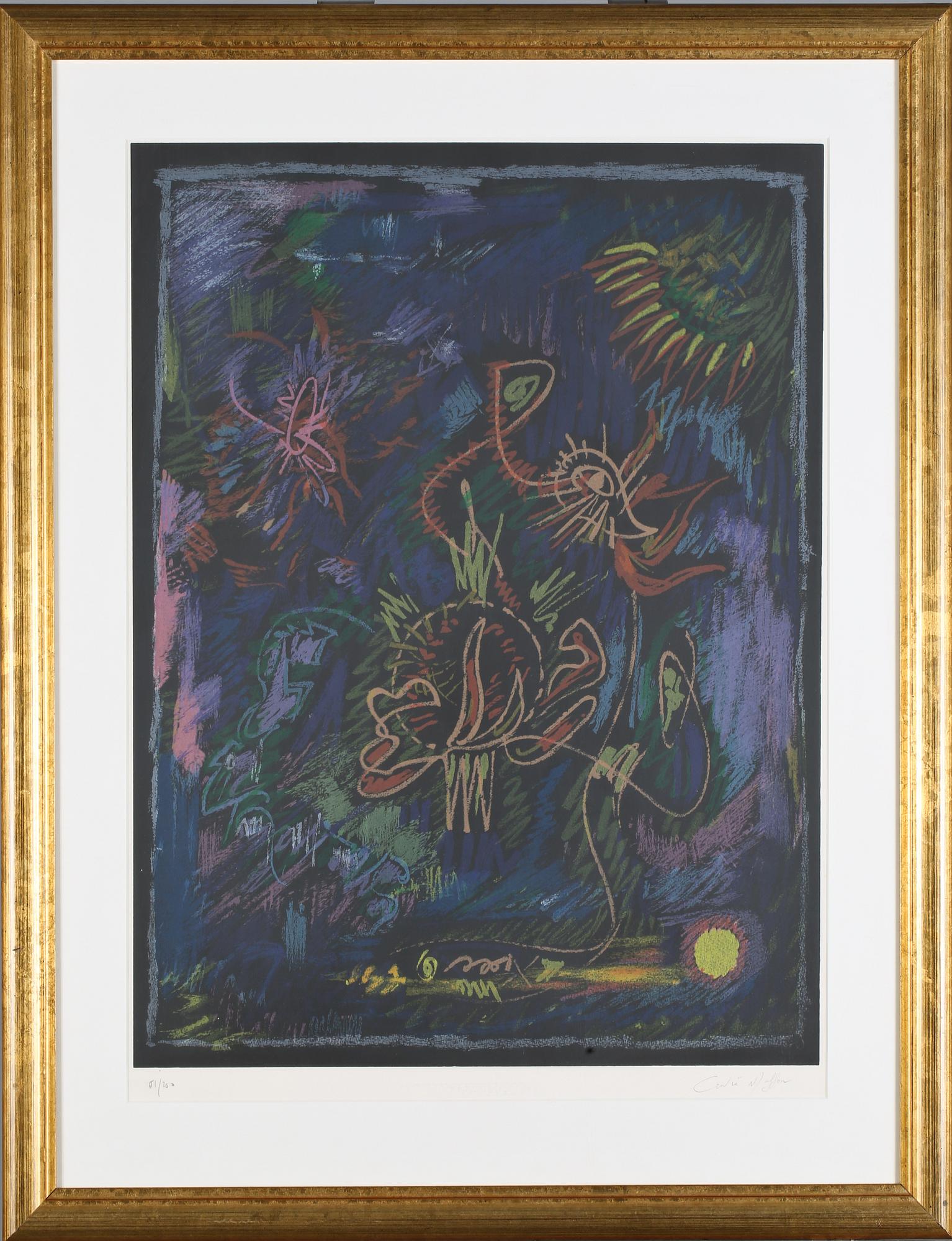 ANDRÉ MASSON, färglitografi, signerad och numrerad 51/250?.