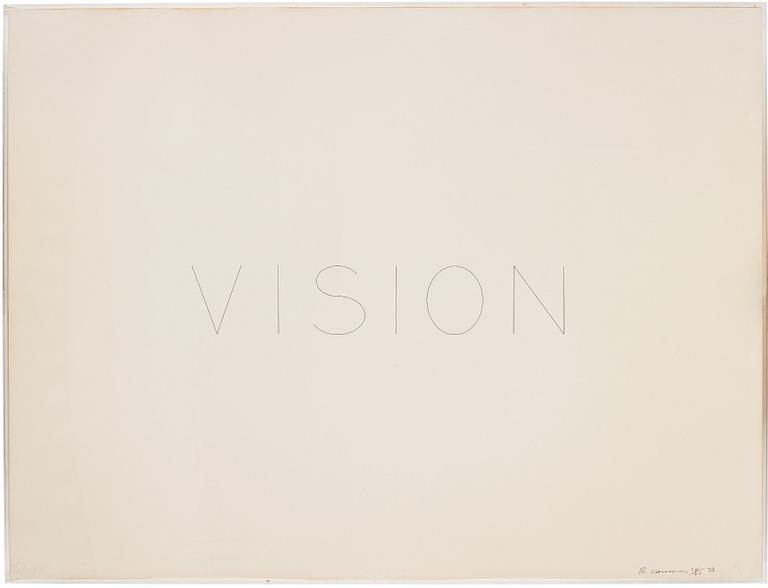 Bruce Nauman, "Vision".