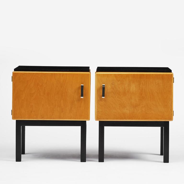 Axel Einar Hjorth, a pair of "Svea" bedside tables, Nordiska Kompaniet, 1934.