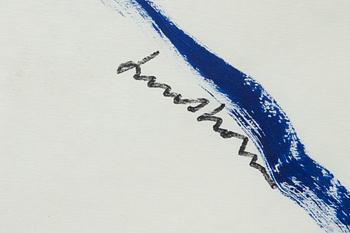 Bengt Lindström, acrylic on paper, signed.