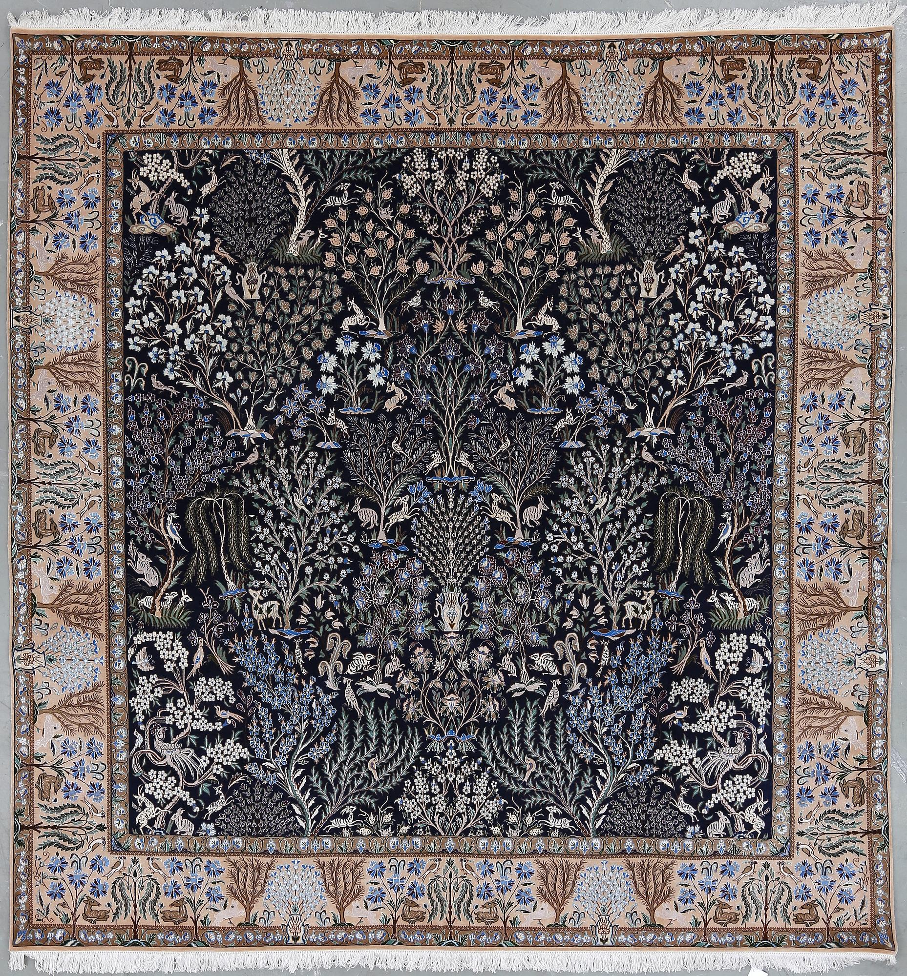 MATTA, sannolikt Nain, figural, part silk, Ca 253x240 cm.