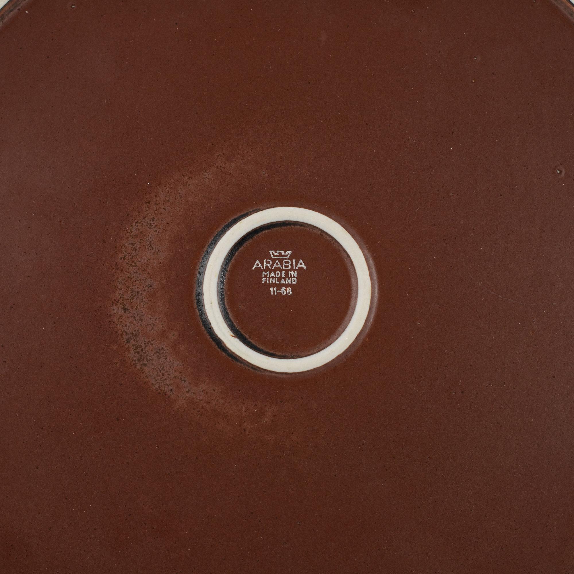 Ulla Procopé, mat- och kaffeservis, 50 delar, stengods, "Ruska", Arabia.