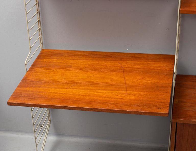 NILS STRINNING, a 'String' bookcase, mid 20th Century.