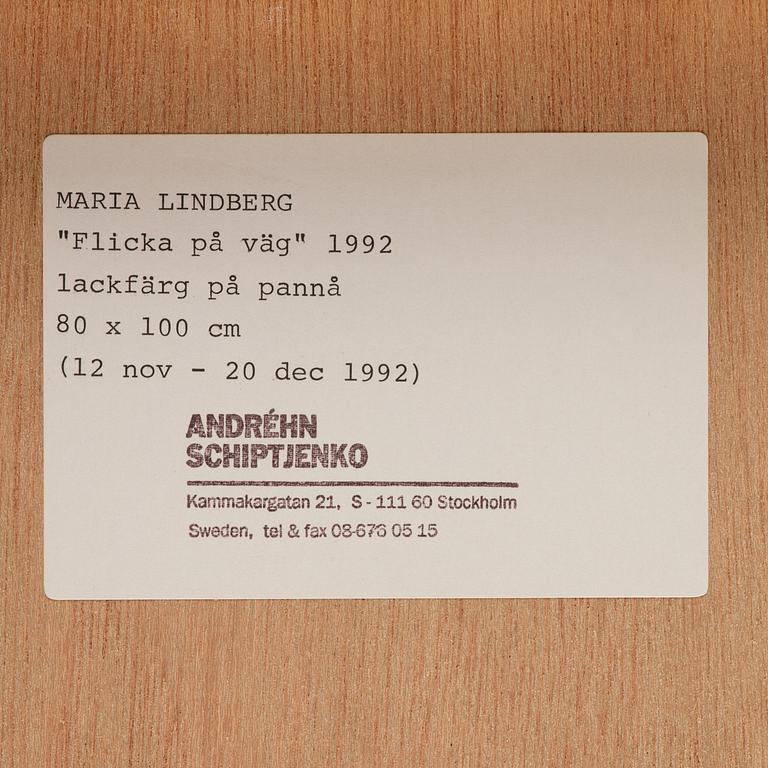 Maria Lindberg, "Flicka på väg".