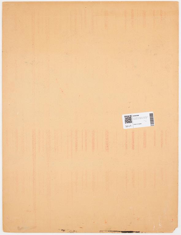 CO Hultén, gouache på kartong, signerad och daterad -38.