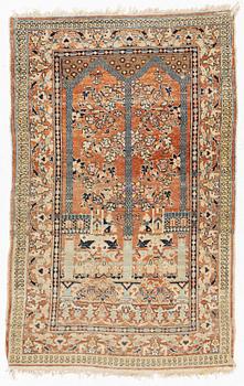 Rug, Tabriz, likely circa 1880-1900, approximately 165 x 108 cm.
