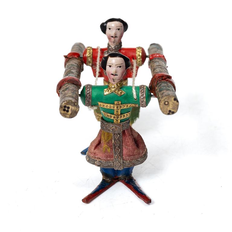 Staircase acrobats, Germany, second half of the 19th century.