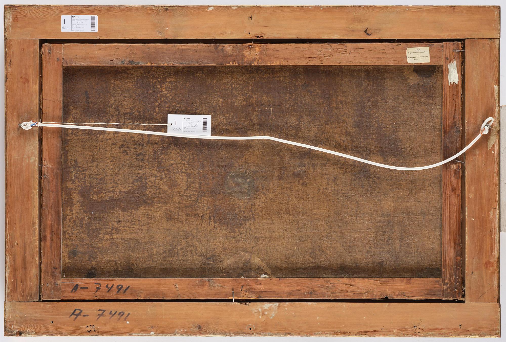 David Klöcker Ehrenstrahl, studio of, Danaë and the shower of gold.