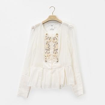 Chloé, a cotton and silk blouse size 36.