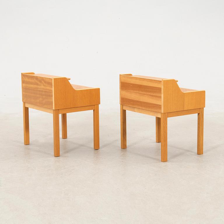 Bedside tables, a pair, 1960s/70s.