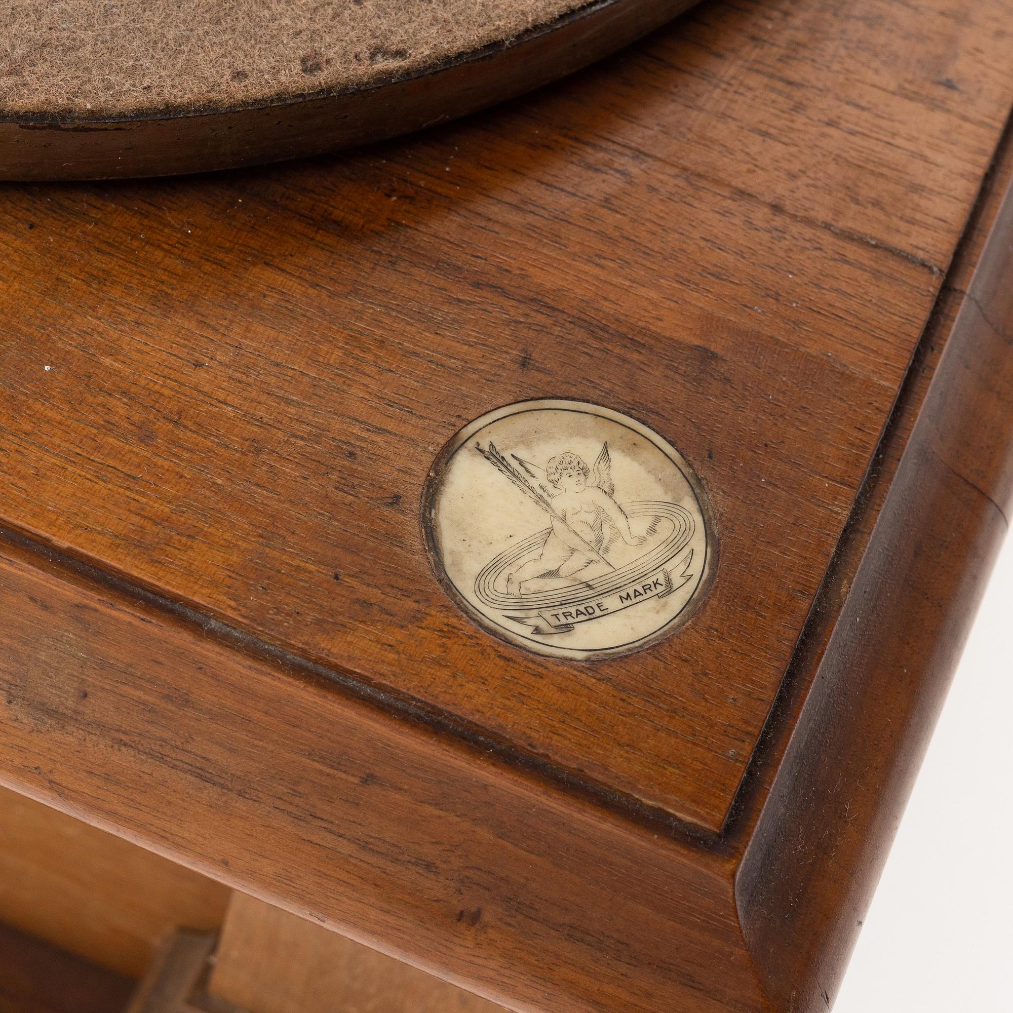 A gramophone, early 20th Century.