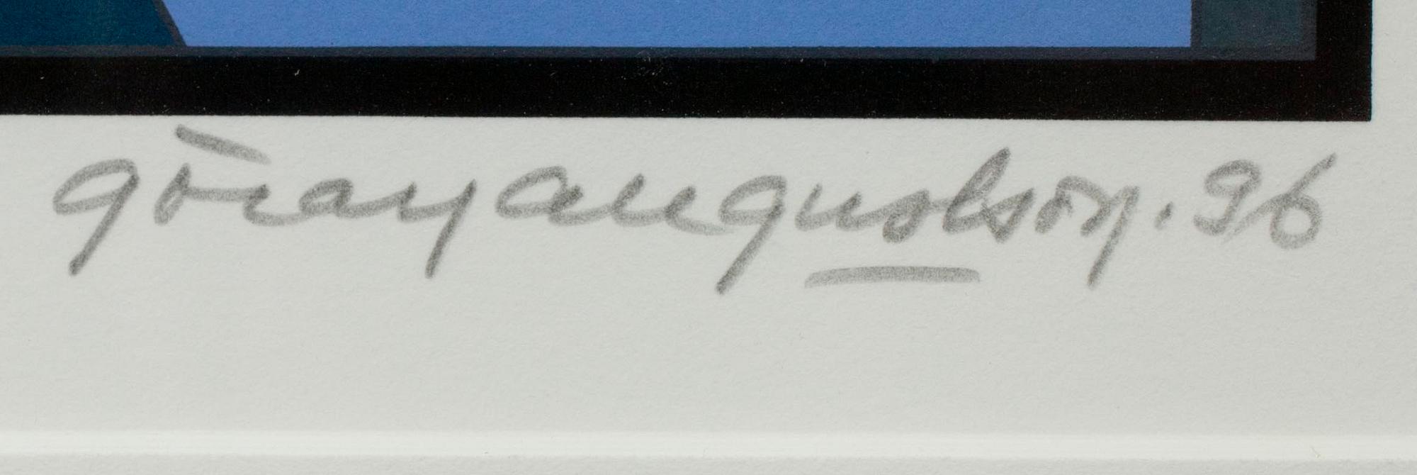 GÖRAN AUGUSTSON, serigrafi, sign. och dat. -96, numr. 3/10 P.P.