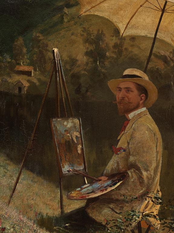 Hans Dahl, Modellen och konstnären.