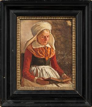 PEDER SEVERIN KRÖYER, oil on relined canvas, signed SK and dated 1872.