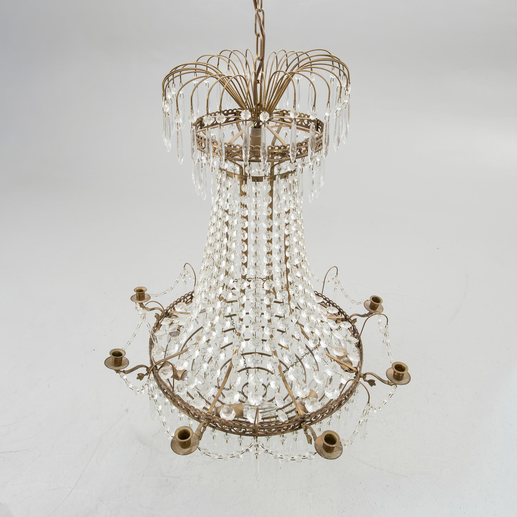 Chandelier, Gustavian style, 20th century.