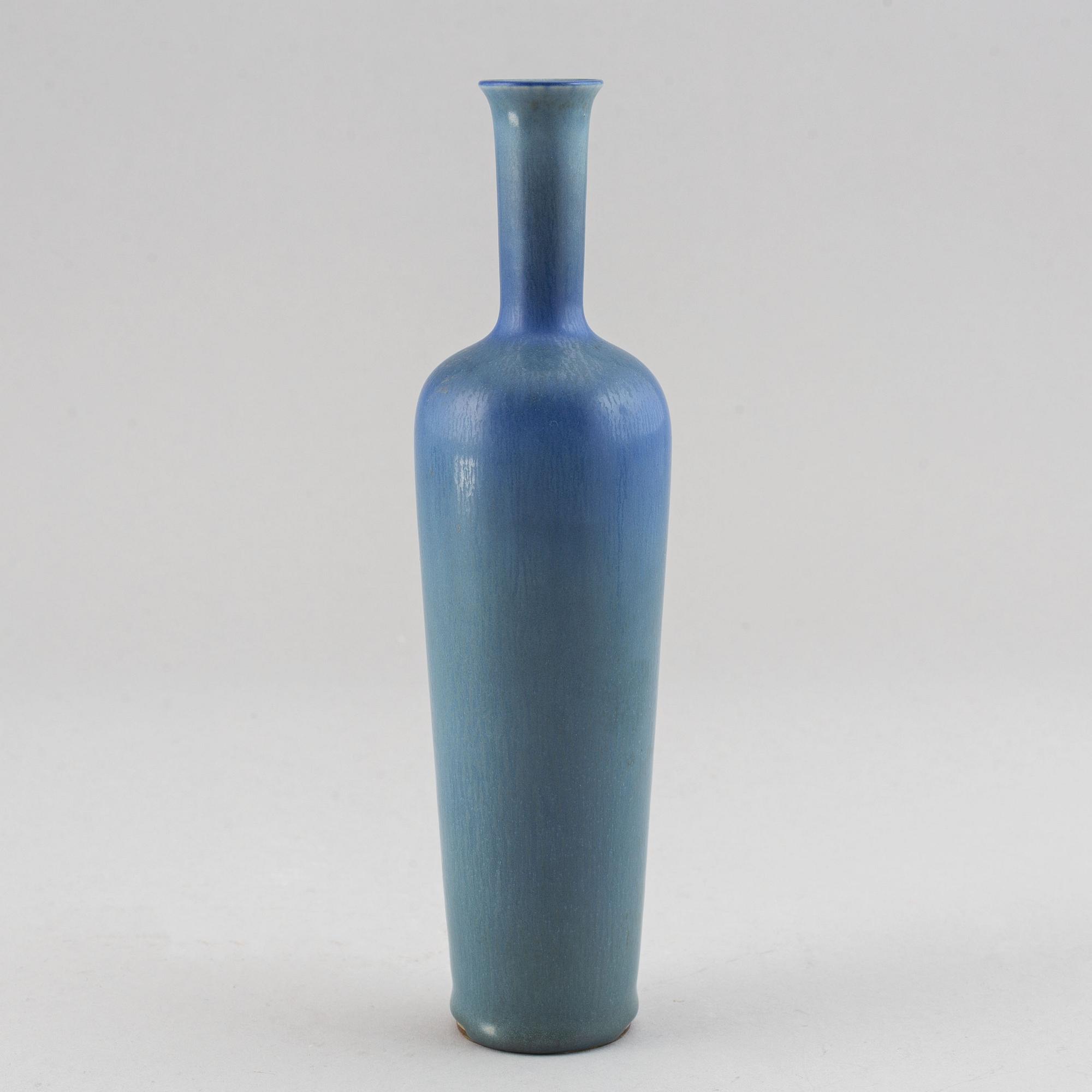 Berndt Friberg, two stoneware vases, Gustavsberg studio, Sweden, one dated 1955.