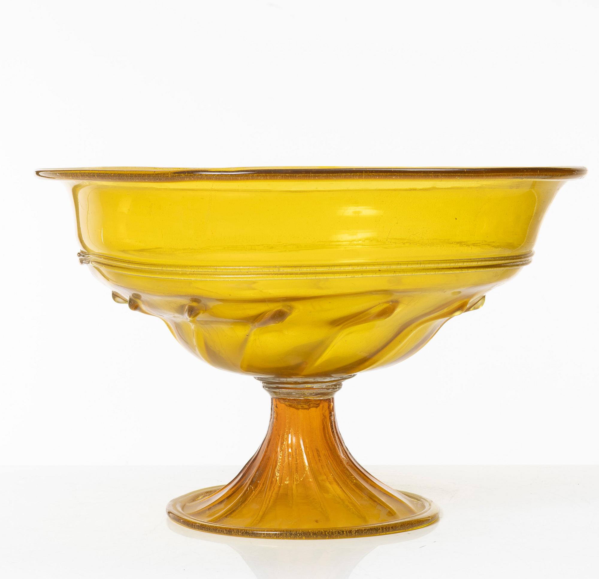 Praktskål, glas, Italien.