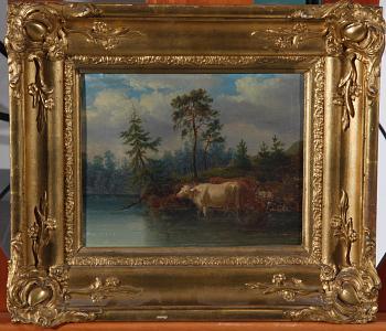 OKÄND KONSTNÄR. Olja på duk.