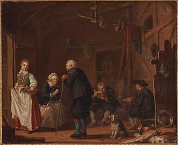 Pehr Hilleström, "Skånska bönder" (Scanian farmers).