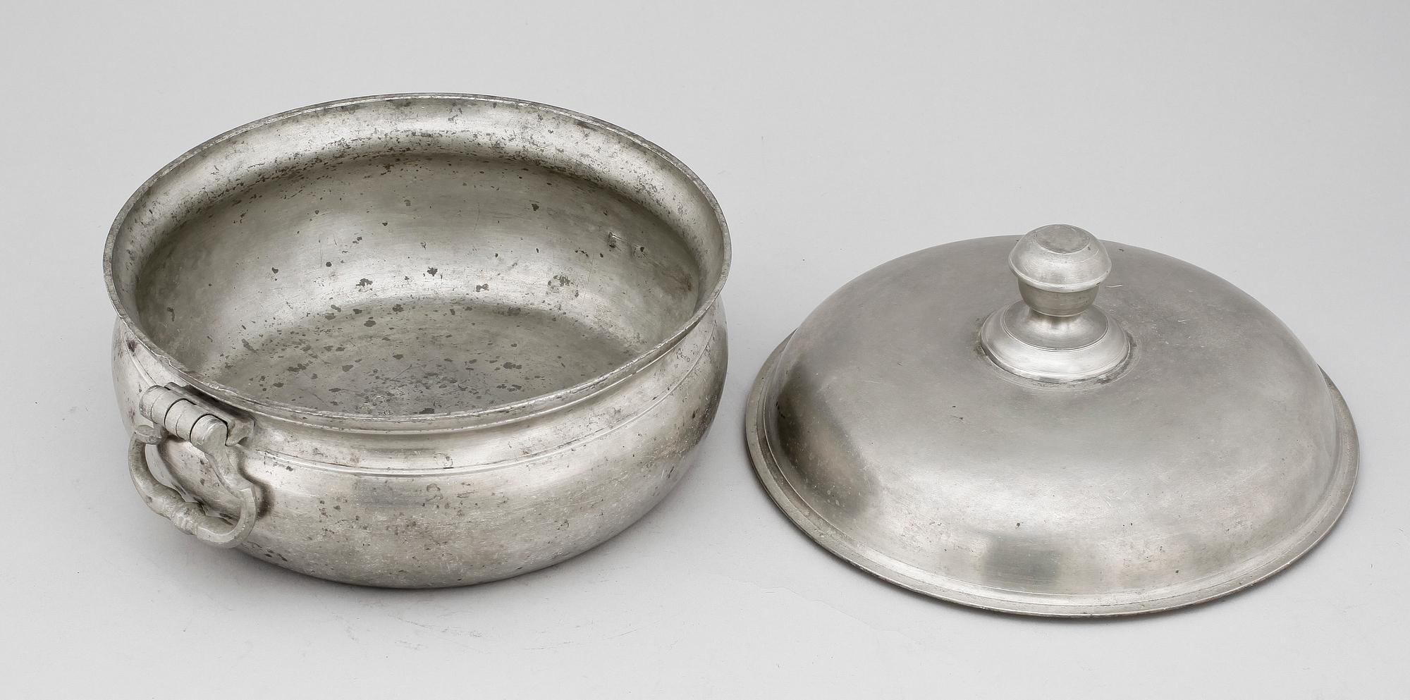 GRÖTSKÅL, tenn, Israel Buhrman Stockholm 1796.